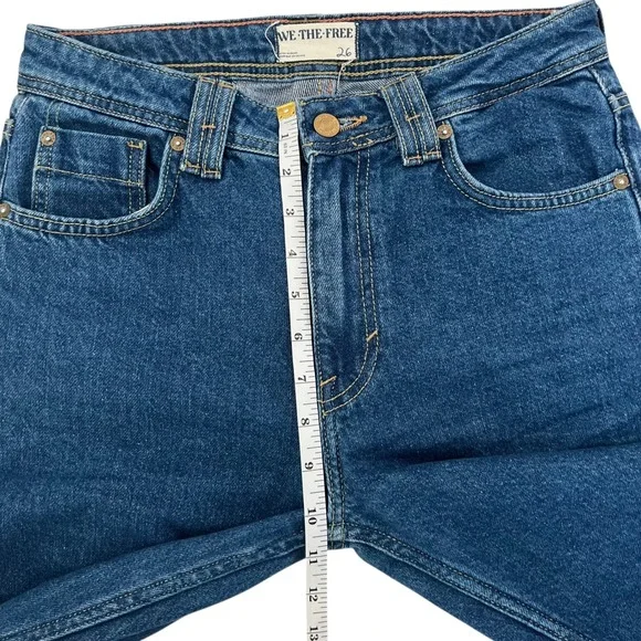 We The Free Ava High Rise Boot Cut Denim Jeans SZ 26 Western Casual Chic - Picture 14 of 14